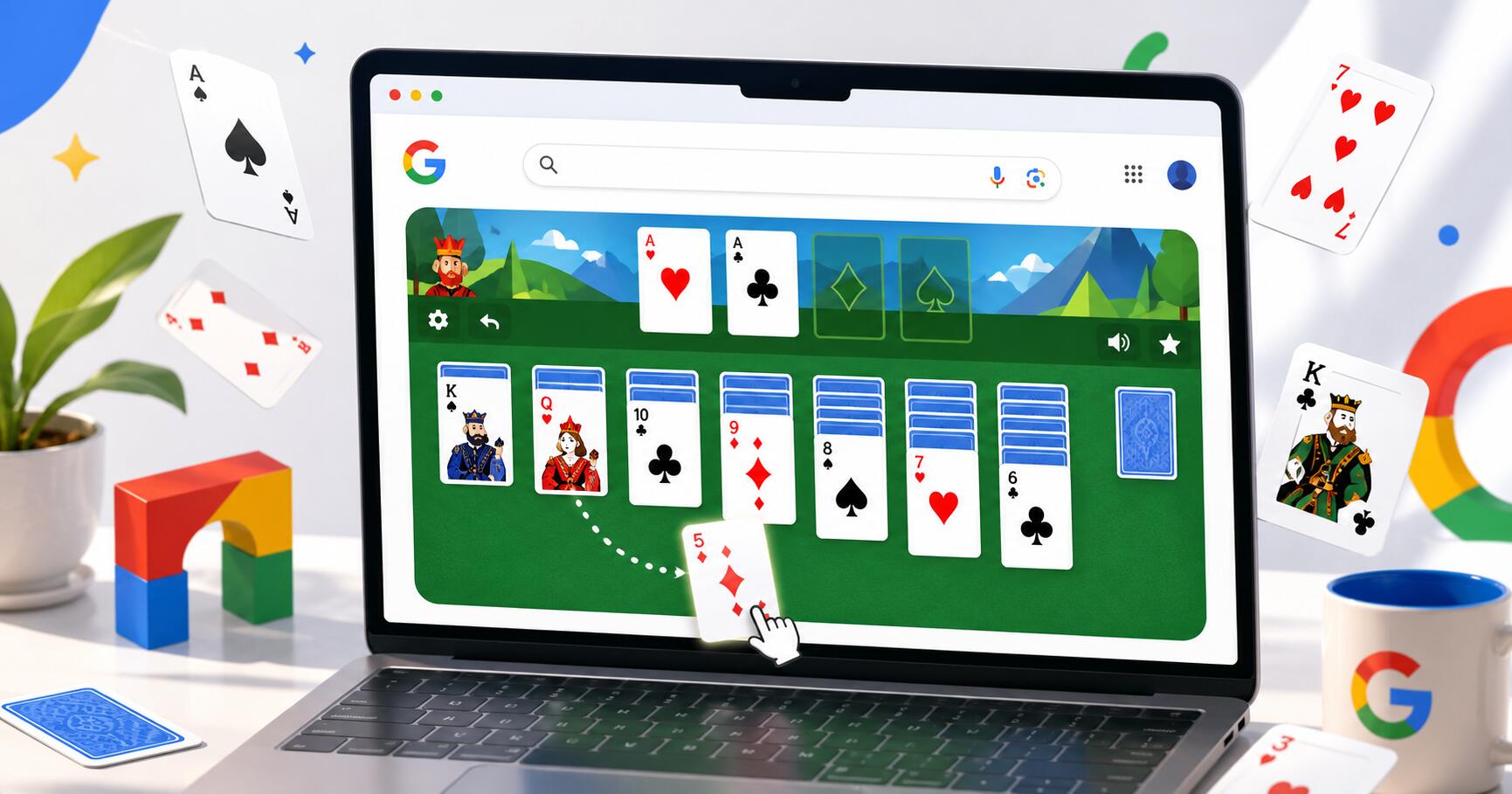 Google kabal: slik spiller du solitaire direkte i Google