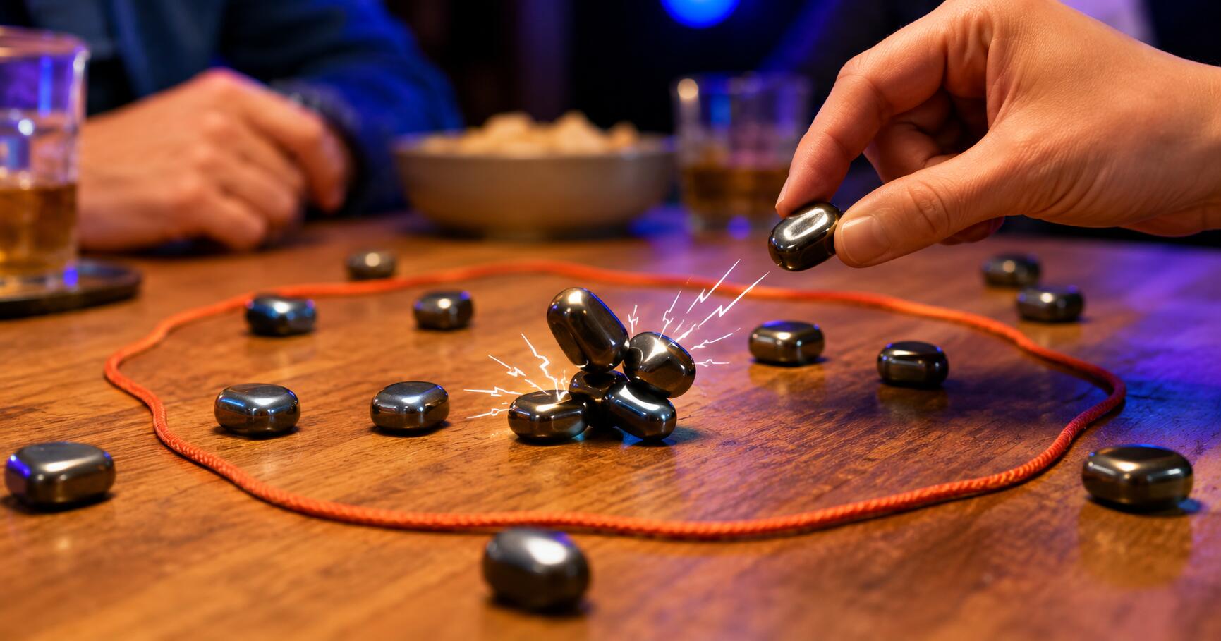 Kluster: regler for det magnetiske partyspillet
