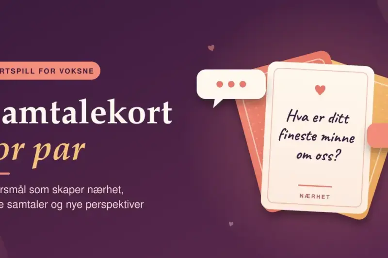 Kortspill for voksne: Samtalekort for par