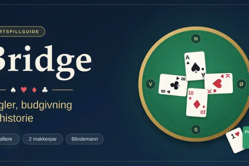 Bridge kortspill – regler, budgivning og historie
