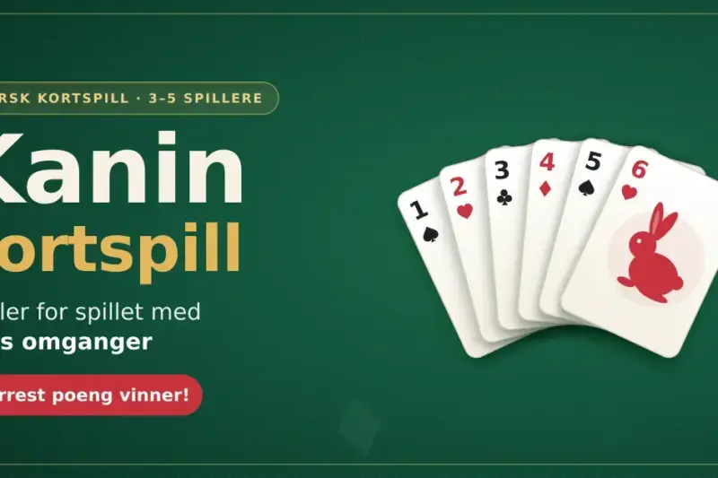 Kanin kortspill – regler for spillet med seks omganger