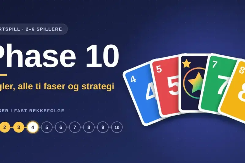 Phase 10 – regler, alle ti faser og strategi
