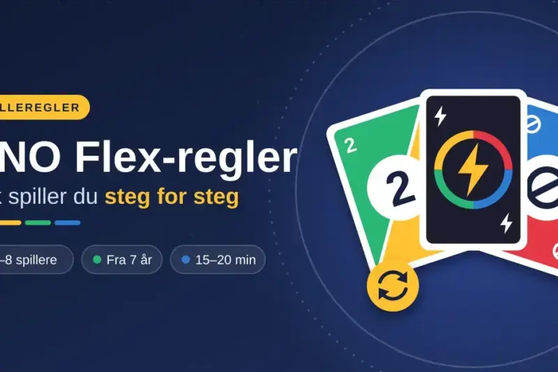 UNO Flex-regler: slik spiller du steg for steg