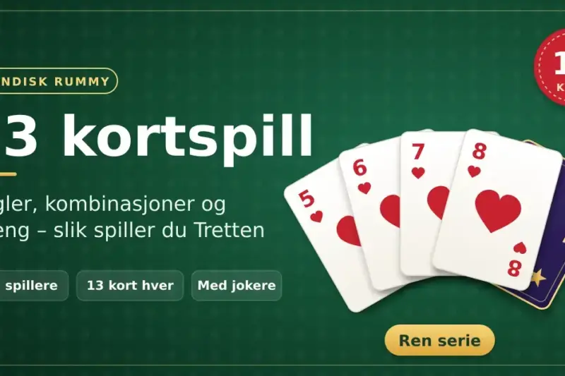 13 kortspill: regler, kombinasjoner og poeng i indisk rummy