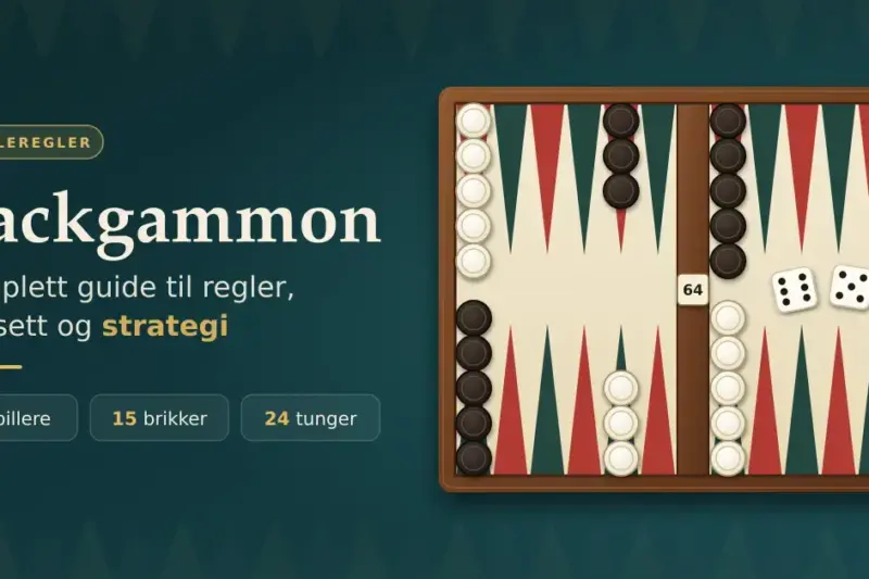 Backgammon: komplett guide til regler, oppsett og strategi