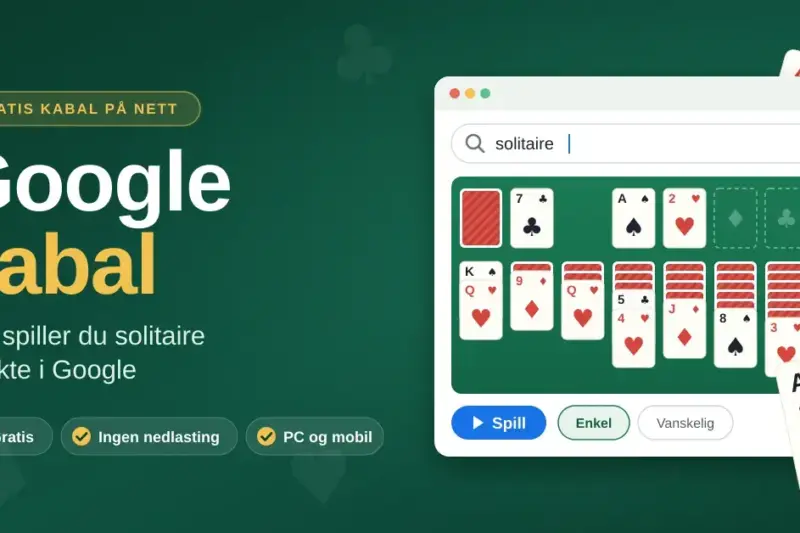 Google kabal: slik spiller du solitaire direkte i Google