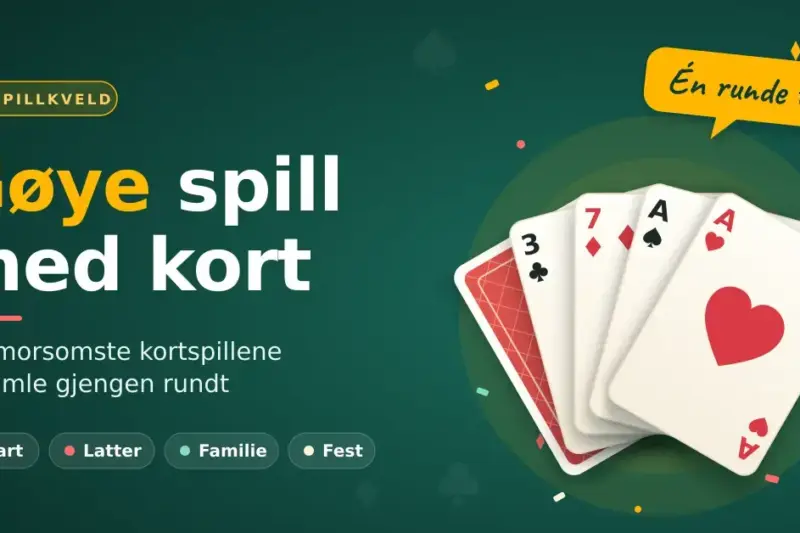 Gøye spill med kort: de morsomste kortspillene å samle gjengen rundt