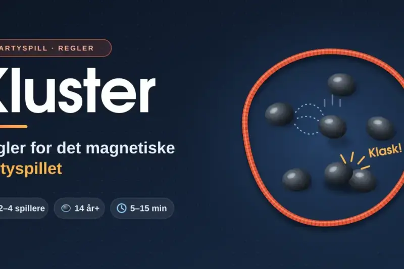 Kluster: regler for det magnetiske partyspillet