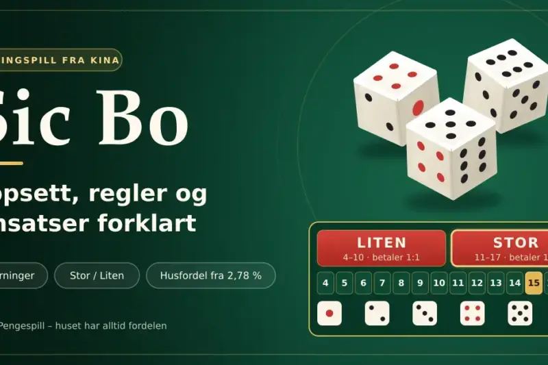 Sic Bo: oppsett, regler og innsatser forklart