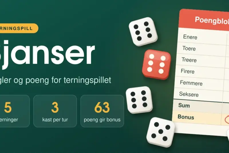 Sjanser: regler og poeng for terningspillet