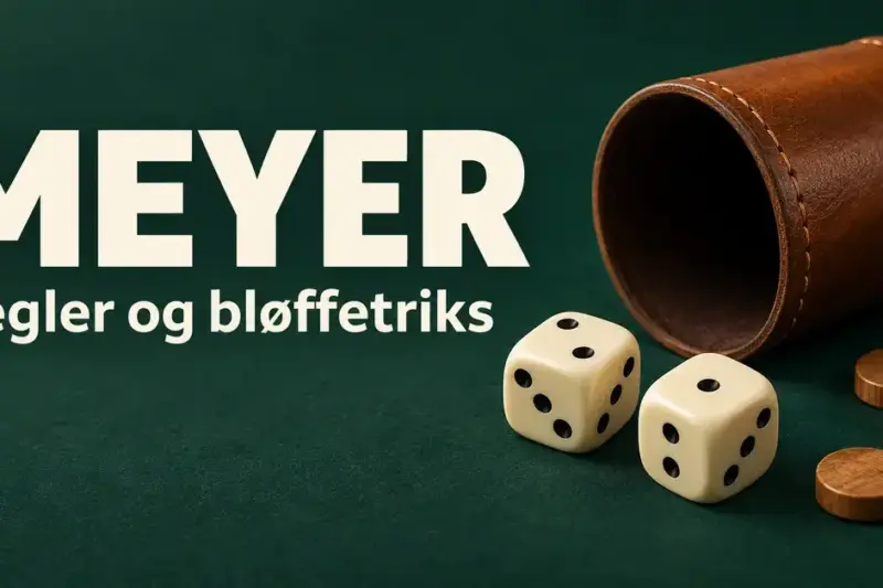 Meyer: regler og bløffetriks i det klassiske terningspillet